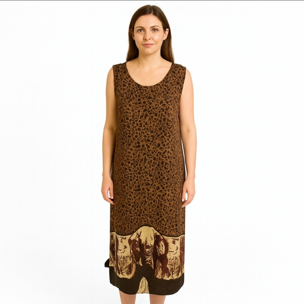 Studio C Animal Print Safari Jungle Edgy Fashion Summer Plus Sz 16